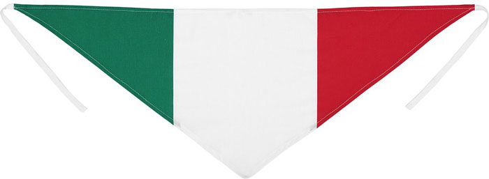Bandana da collo con bandiera Italia
